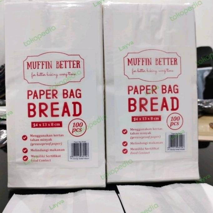 

Paper Bag Bread / Kantong Kertas Roti Snack Fried Kentang Chicken Original
