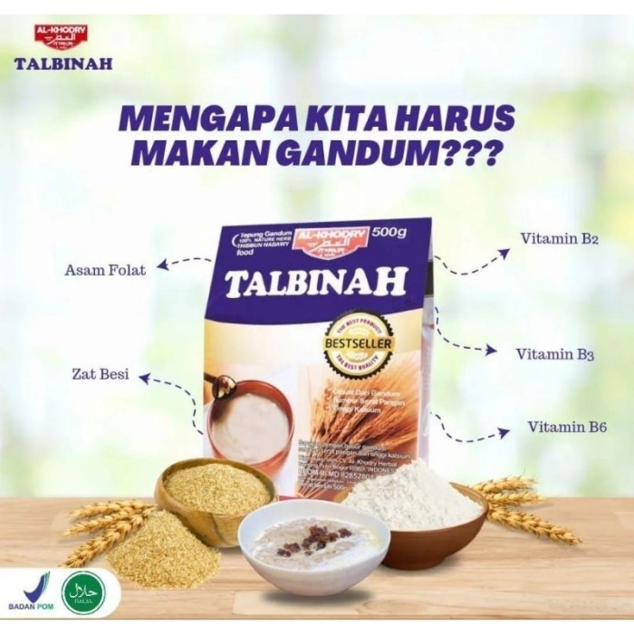 

TERLARIS TALBINAH BUBUR TEPUNG GANDUM PREMIUM AL KHODRY 500GR MURAH!!! MURAH