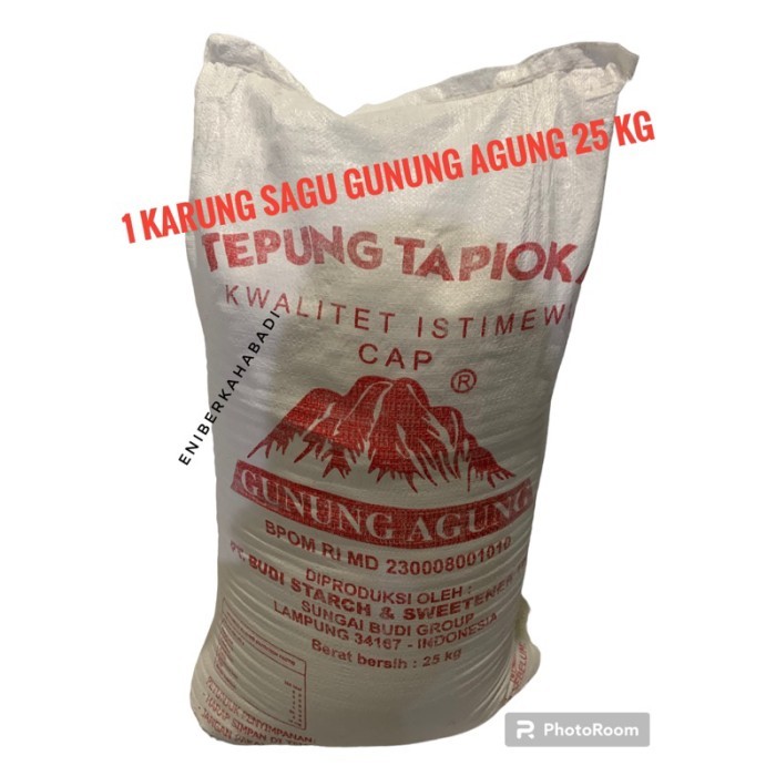 TERLARIS TEPUNG TAPIOKA CAP GUNUNG AGUNG 1 KARUNG 25 KG MURAH MURAH