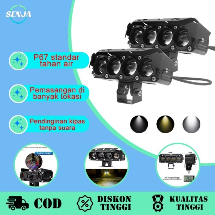 

TERLARIS SJ LAMPU TEMBAK LASER/LAMPU TEMBAK MINI SQL 4 MATA/TANPA KIPAS/SUPER BRIGHT HI LO 35 WATT