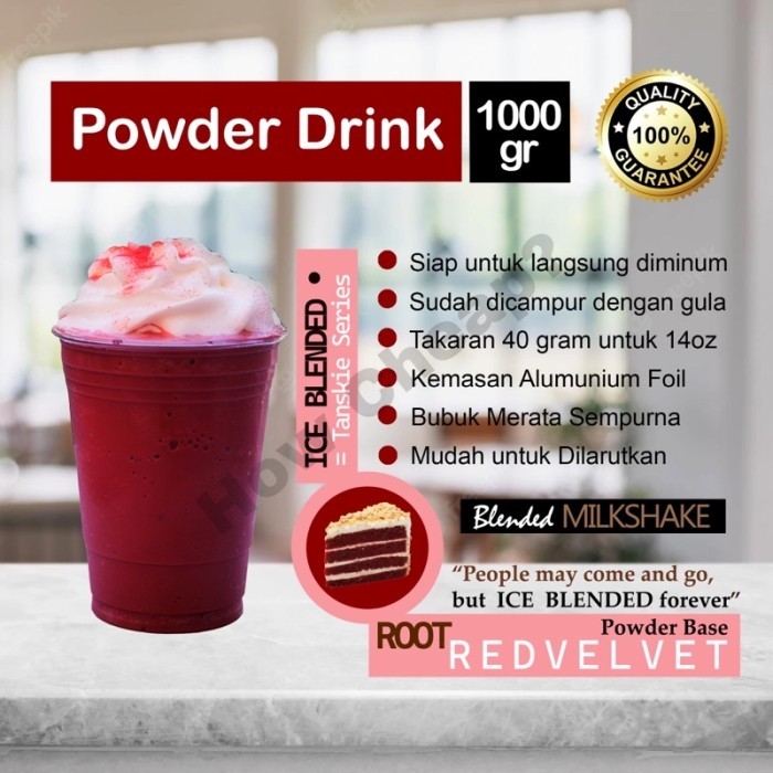 

TERLARIS REDVELVET BUBUK 1KG [READY TO DRINK] #004 MURAH!!! MURAH