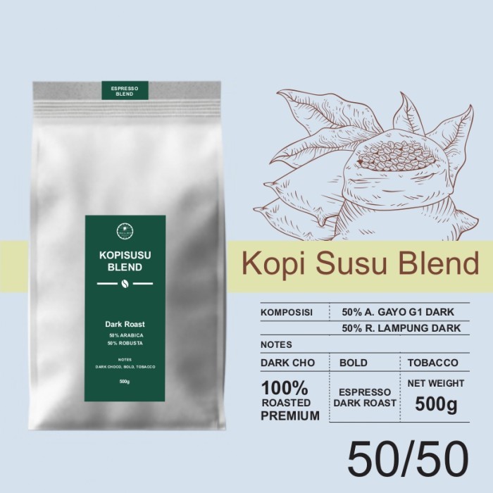

TERLARIS BIJI KOPI ESPRESSO BLEND A50/R50 ES KOPI SUSU 500G - BIJI/BUBUK MURAH!!! MURAH