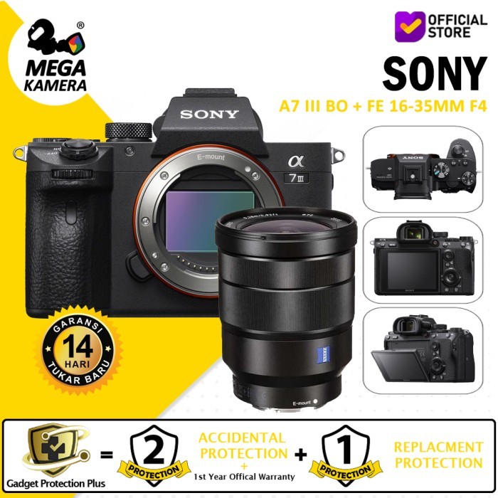 Sony Alpha 7Iii / A7 Iii Mirrorless Camera A7Iii + Fe 16-35Mm F4