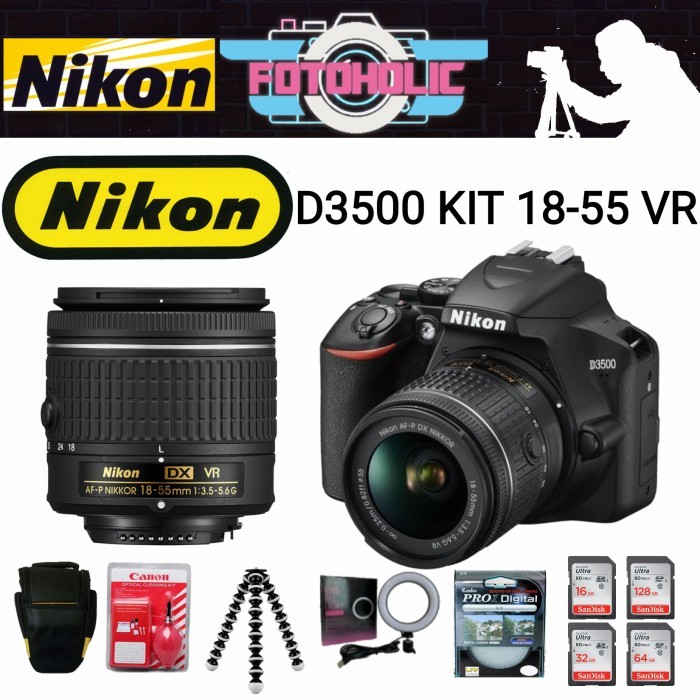 Nikon D3500 Kit 18-55 Vr/Kamera Nikon D3500 Kit 18-55 Vr/D3500