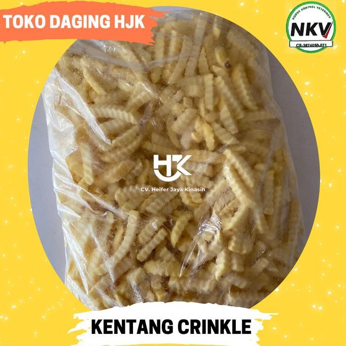 

Kentang Crinkle Kemasan 1 Kg Original