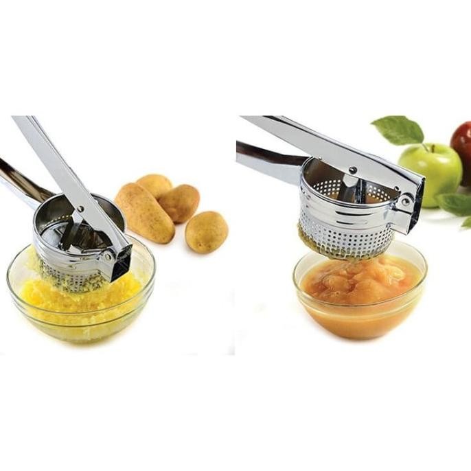 

Alat Peras Jeruk Kentang Wortel Potato Ricer Masher Pressure Stainless Original