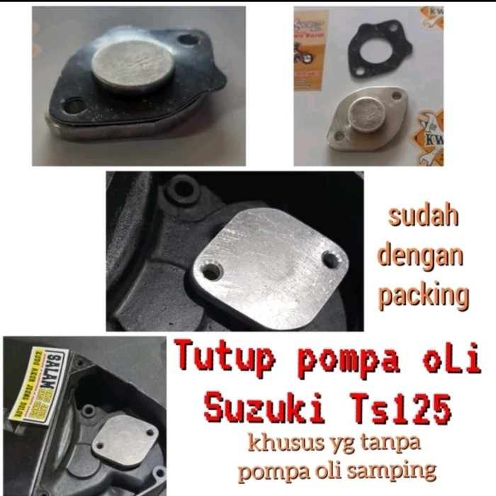 Tutup Pompa Oli Suzuki Ts125 Besi Tutup Pompa Oli Suzuki Ts125 Pengganti Pompa Oli Suzuki Ts125 Bara