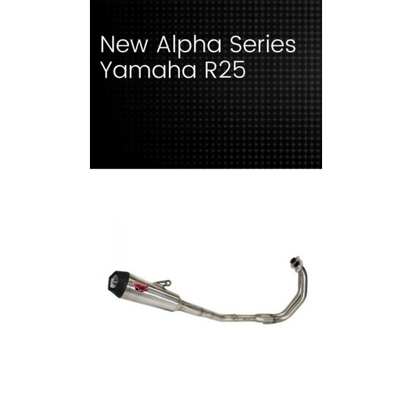 Original R9 Racing Exhaust New Alpha Series R25 Mt25 R-25 Mt-25 R3 Stainless Steel Black Free Db Kil