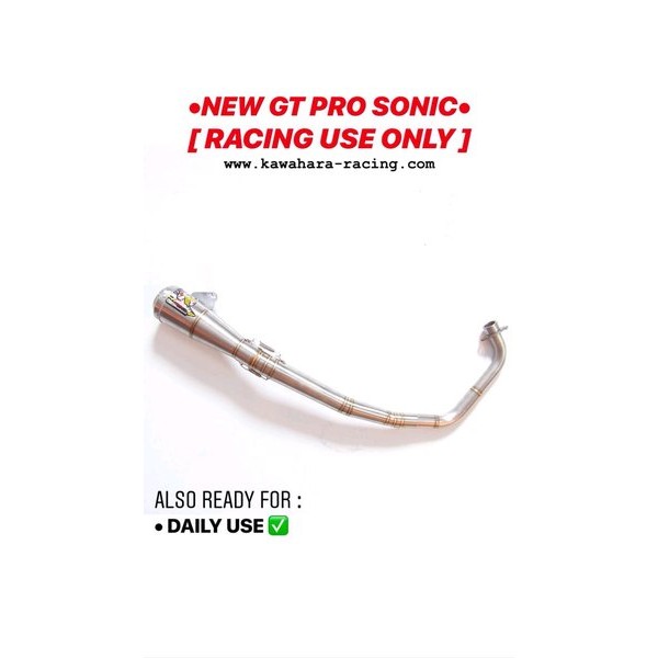 Knalpol Original Kawahara Gt Pro Cbr 150 Cb150R Gsx-R Gsx Vixion Nvl R15 Road Race Drag Kenalpot Sna