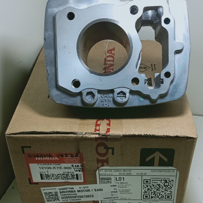 Cylinder Blok Versa Fi Megapro Mono - Cb Versa Ori Honda 12100 Kye 900 Termurah Langka