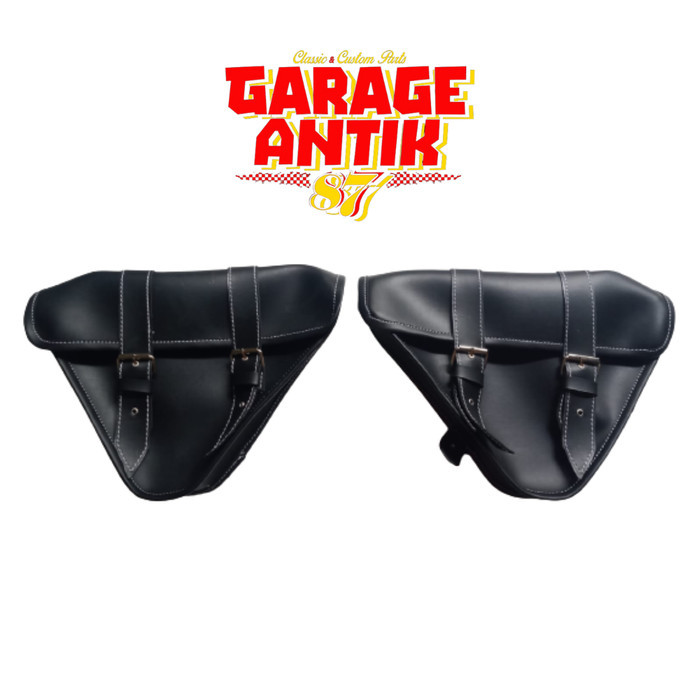 Tas Samping Side Bag Motor Custom Japstyle Chopper British Segitiga Termurah Langka