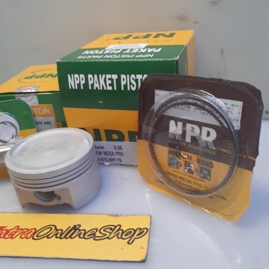 Piston Seher Kit New Megapro Monoshok Oversize 50 Original Npp Termurah Langka