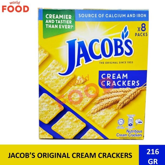 

NEW PRODUK JACOB'S ORIGINAL CREAM CRACKER 216GR !!!!!