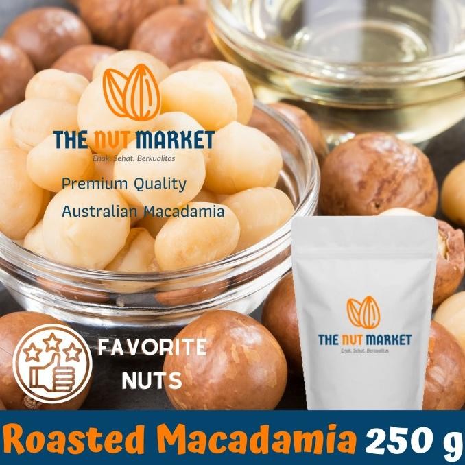 

BIG SALE ENAK! MACADAMIA PANGGANG (ROASTED MACADAMIA NUTS) IMPORTED, 250 GRAM !!!!!