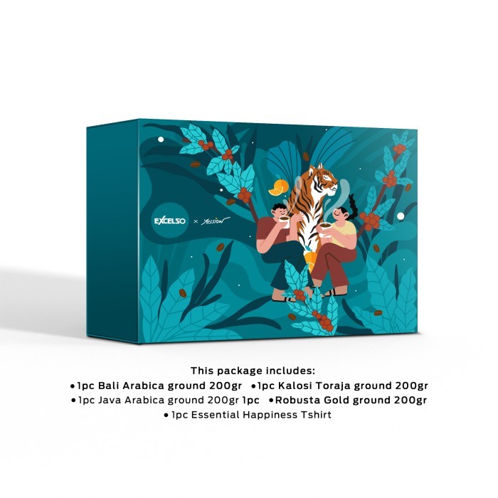 TERBARU Excelso Hampers X Yessiow Essential Happiness T-Shirt