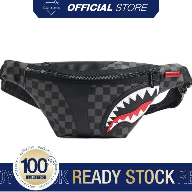Sprayground Xtc Black Waistbag / Tas Pinggang Branded Original Store_Harsen