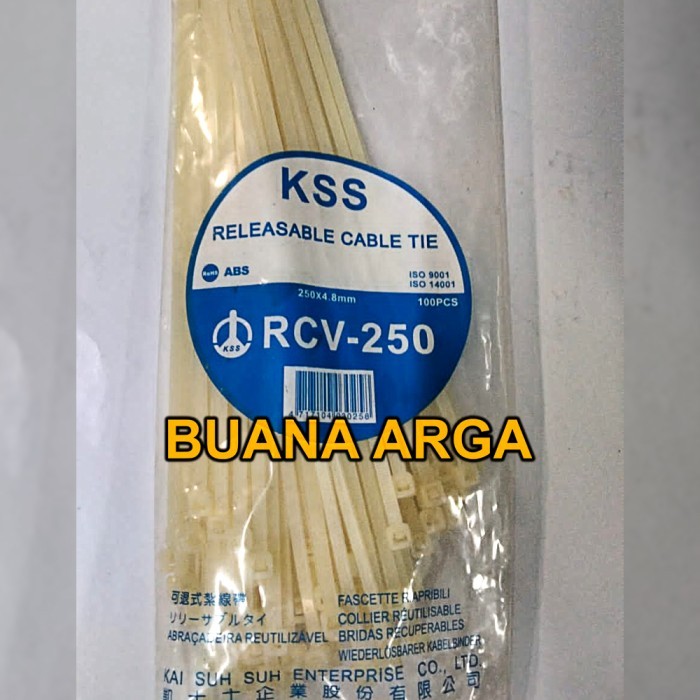 

Kabel Ties Buka Pasang Releasable Cable Tie RCV 250 x 4.8 KSS