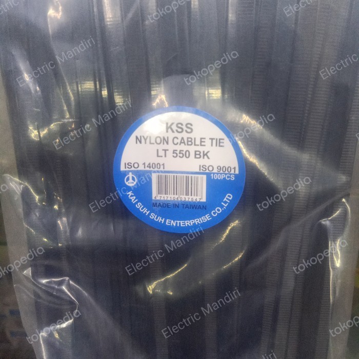 

KSS NYLON CABLE TIES LT- 550/ 55CM X 7,6MM - HITAM/PUTIH