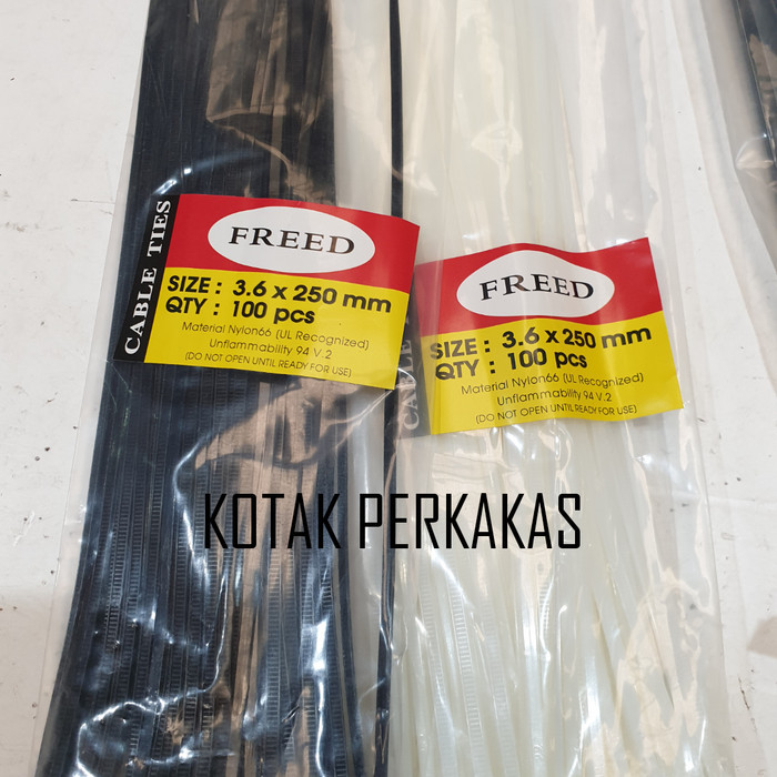 

HOT SALE! Kabel Tis/Nylon cable tie/Kabel Tis 25 cm Hitam atau Bening per1000