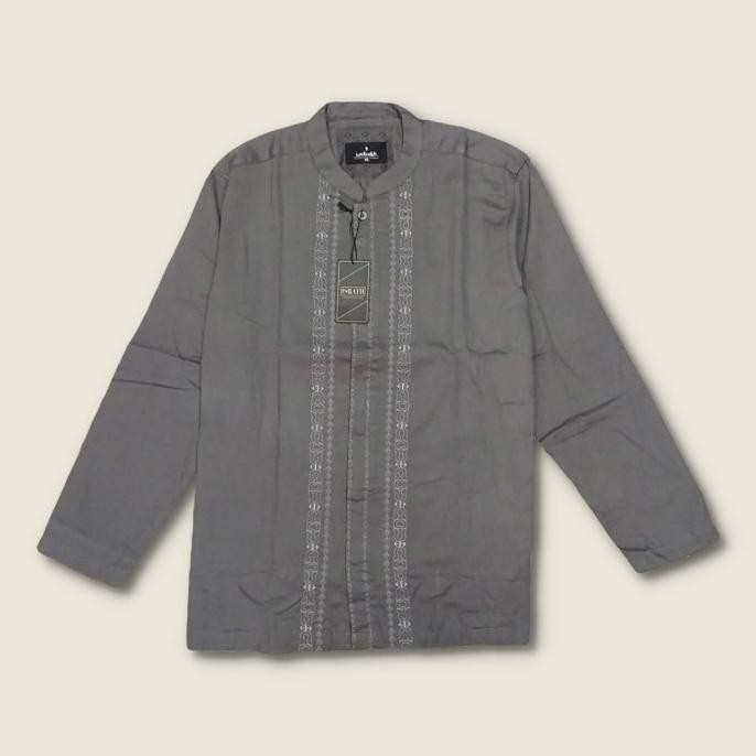 Isbath Baju Koko Muslim Pria Lengan Panjang Bahan Katun Lembut Adem Store_Imnami