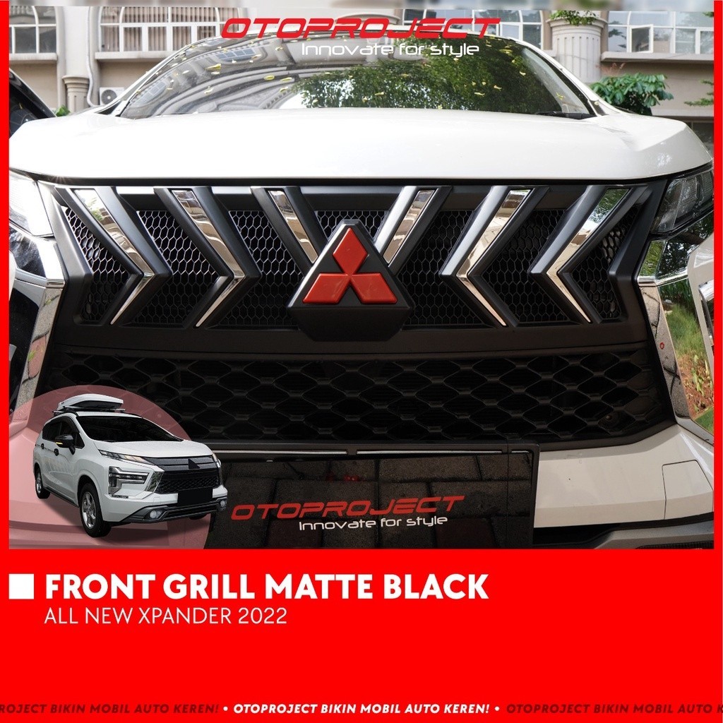 Otoproject - Front Grill A.N Xpander 2022 Rockford Style Matte Black | Grill Depan Xpander 2022