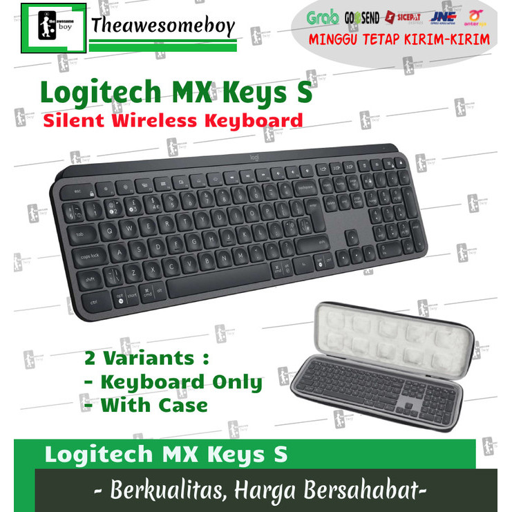 Logitech Mx Keys Multi-Device Dual Mode Keyboard Mx Master Mouse