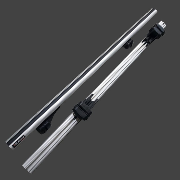CROSS BAR PLATINUM NEW KAKI JEPIT ROOF RAIL MOBIL KARIMUN WAGON R