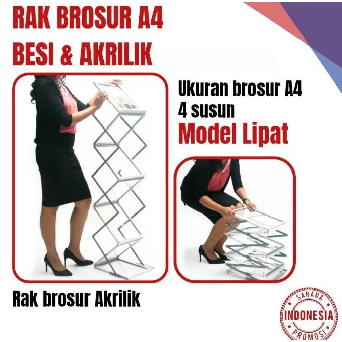 

Rak Brosur Lipat / Rak Kertas Lipat / Rak Susun / Tempat Brosur Susun CDS