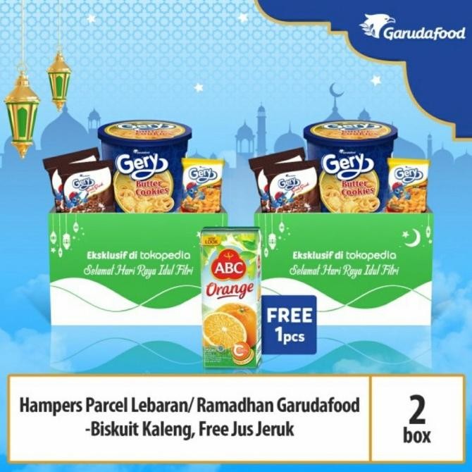 

Parcel Lebaran Garudafood 2 box - Biskuit Toples free Juice Jeruk