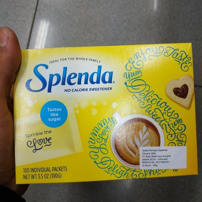 

SPLENDA NO CALORIE SWEETENER PACKETS 100GR