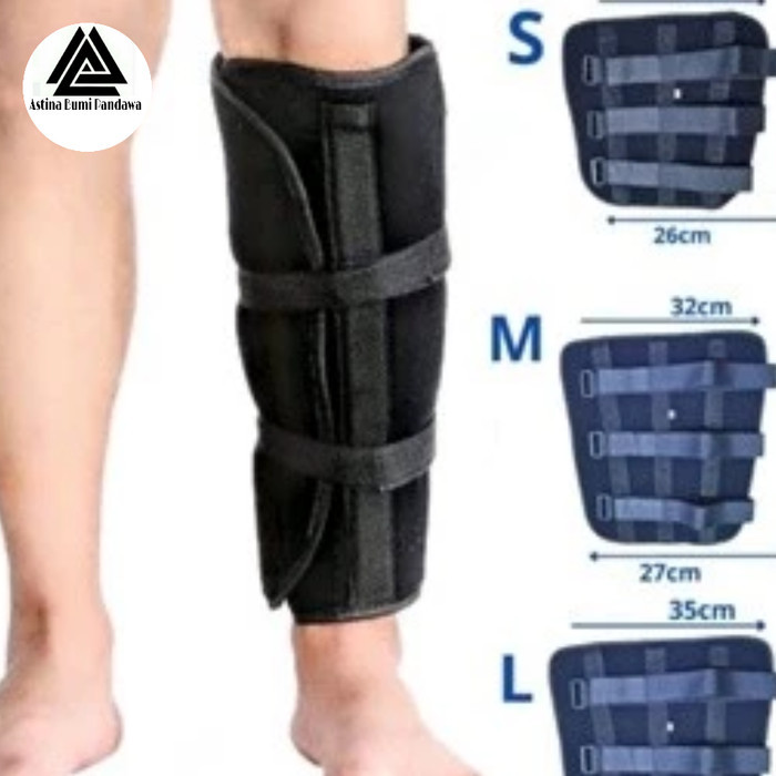 gips kaki tulang penyangga/pelindung kaki patah