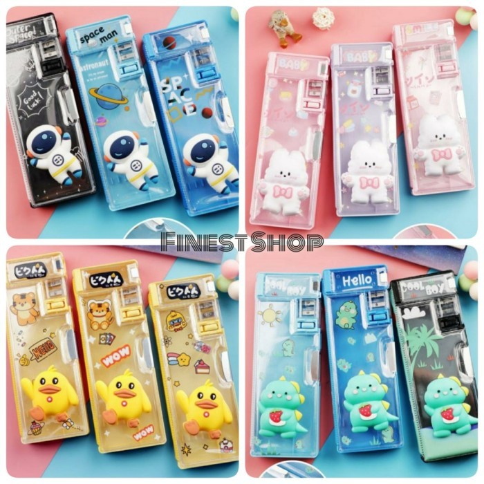 

KOTAK PENSIL SQUISHY 3D PENCIL CASE BONEKA TEMPAT ALAT TULIS SEKOLAH