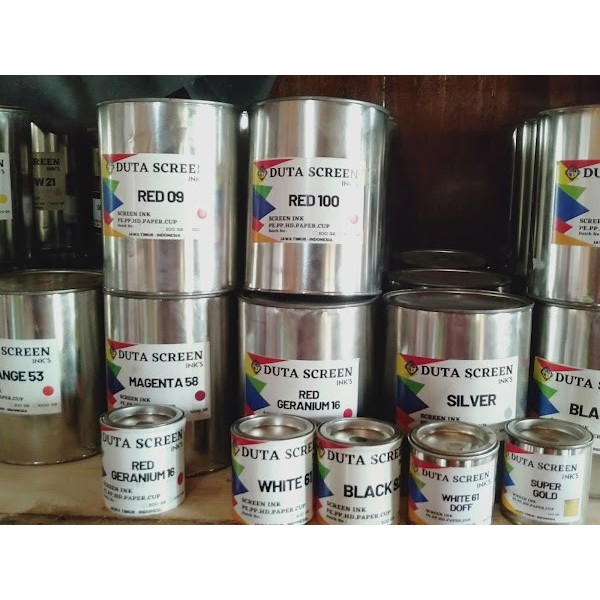 

TINTA DUTA SCREEN KHUSUS SABLON PLASTIK / TINTA SABLON CUP PLASTIK