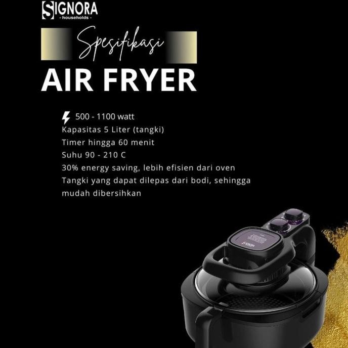 Air Fryer Signora 5 Liter/Air Fryer Signora/Deep Fryer Took0088