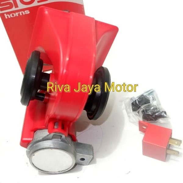 KLAKSON KAPAL STEBEL BESAR 12 V ORIGINAL ITALY UNIVERSAL MOTOR MOBIL