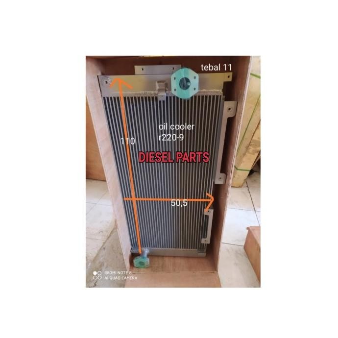 Oil Cooler Almunium Hyundai Robex R220-9 Sparepart Alat Berat Ooriginal