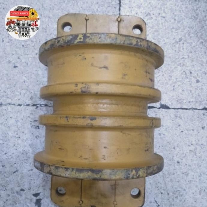 Track Roller Bawah Double/ Dobel Flange Df D/F Cat D3C, Sparepart Alat Berat Excavator Dozer & Truck