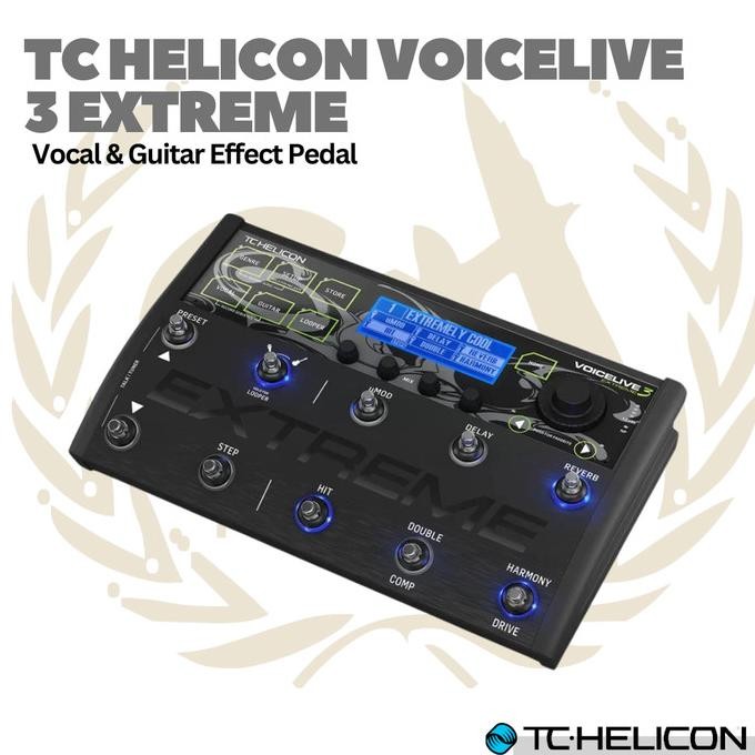 Promo Tc-Helicon Voicelive 3 Extreme Guitar And Vocal Effects Processor Pedal