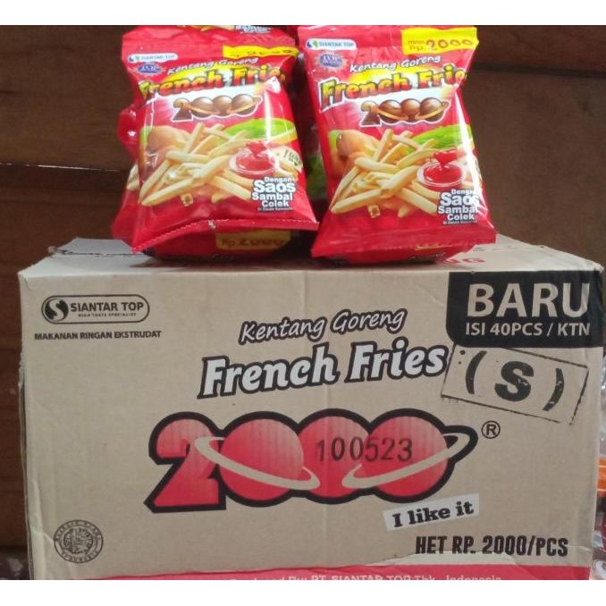 

READY STOCK CIKI KENTANG FRENCH FRIES 2000 ISI 40 PCS / DUS !!!!!