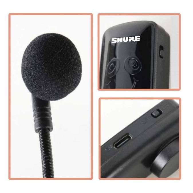 Promo Mic Imam Bando Wireless Shure Mic Headset  Shure Wireless Suara Mantap