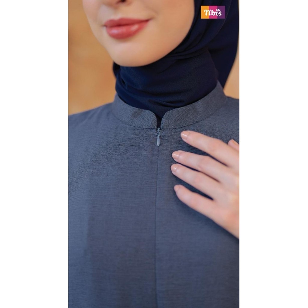Baju Gamis Wanita NB B132 Nibras 2023 Terbaru Dress Muslimah Syari Terlaris