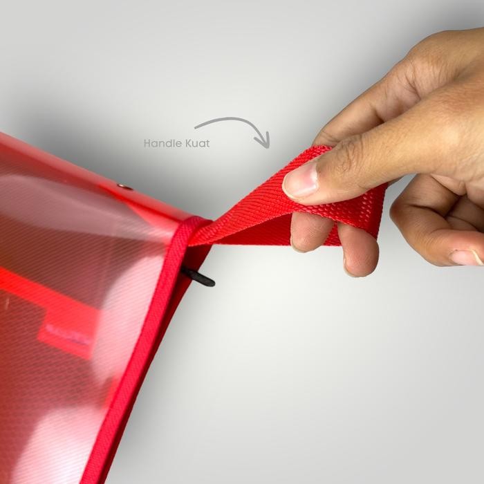 

12 Pcs Topla Map Reselting Polos Jaring Zipper File 2828 Map Dokumen Polos Jaring Resleting Ukuran