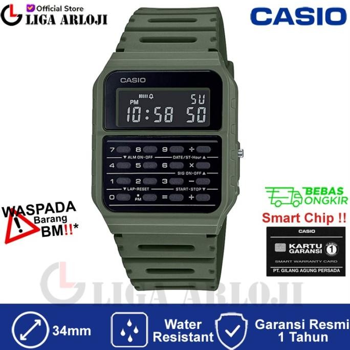 

CASIO CA-53WF-3BDF - Jam Tangan Calculator / Kalkulator - Hijau - CA53