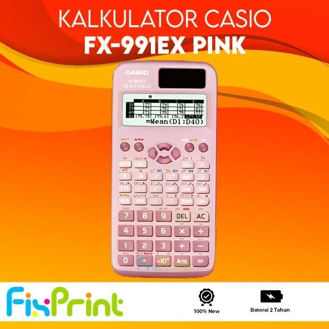 

CASIO FX-991EX - Kalkulator Sekolah/Kuliah Calkulator Ilmiah fx-991 EX Hitam Black Blue Pink Original New Bergaransi Resmi