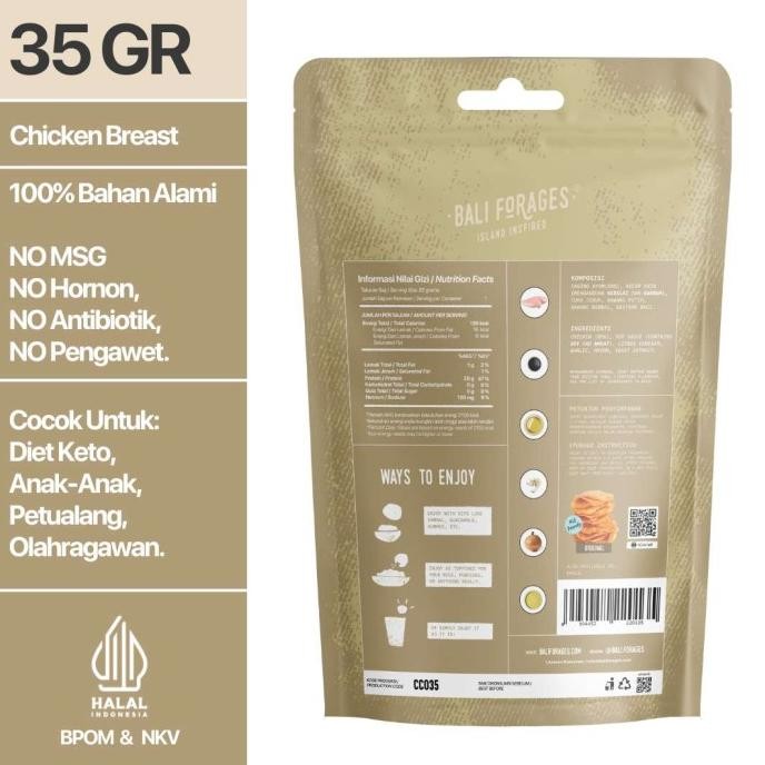 

NEW PRODUK CHICKEN CHIPS ORIGINAL CRISPY BALI FORAGES KERIPIK DAGING AYAM KRISPI !!!!!