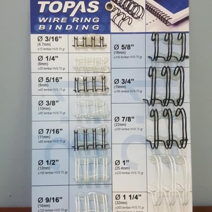

Promo Ring Spiral 5/16 Rol Ring Kawat Spiral Jilid Rol Spool 5/16 3:1 COD
