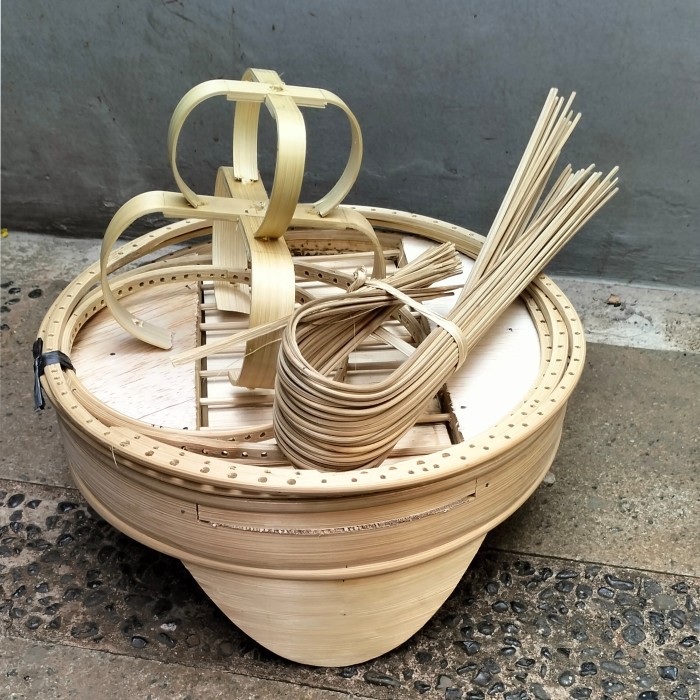 SANGKAR PLECI CUNGKOK (D24) AMBRUKAN SIAP RAKIT FULL BAMBU SANGKAR BUR