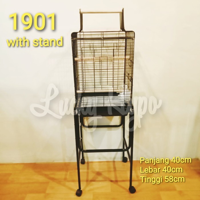 1901 Dayang Bird Cage With Stand Kandang Burung Cockatiel Parrot