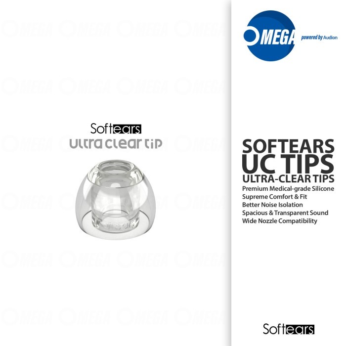 Softears Uc(Ultra-Clear) Tips Premium Medical-Grade Silicone Eartips