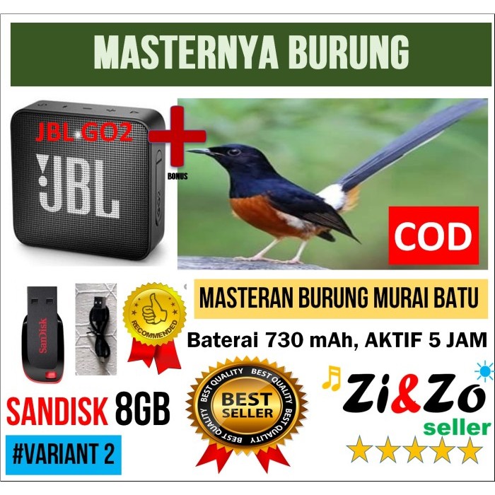 Speaker Mini T5 USB 8GB Bonus Isi MP3 Masteran Burung Murai Batu Gacor